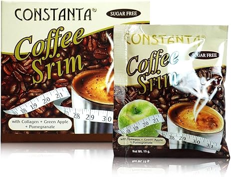  Constanta Coffee Body Srim Sugar Free, 15 gm, Pack of 12 